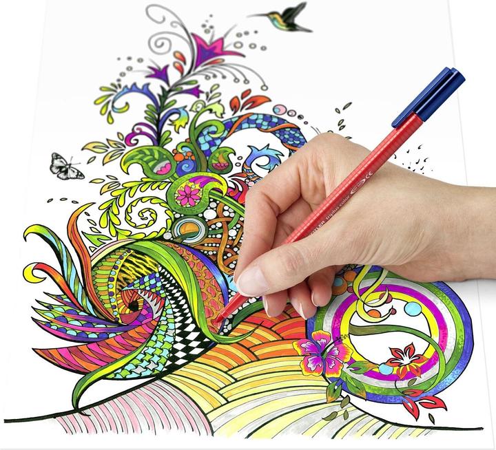 Actual product image Staedtler triplus colour 323 triangular fibre-tip pen, single product, light brown (Light brown, 1 x)