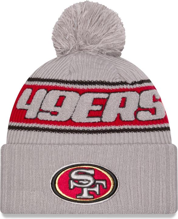 New Era NFL Sideline Winter Mütze San Francisco 49Ers Grau