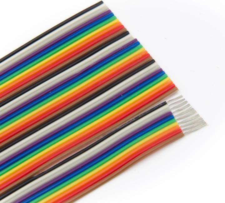 Produktbild Purecrea Flachkabel IDC FC Regenbogen 40p 28AWG
