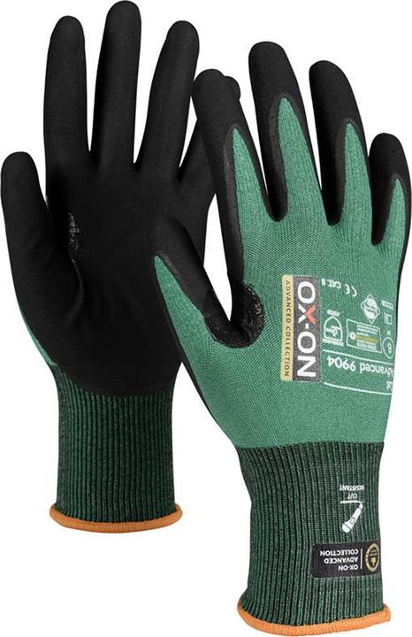 Ox-On Skaerehandske Advanced 9904 sort/grøn 11 (11)