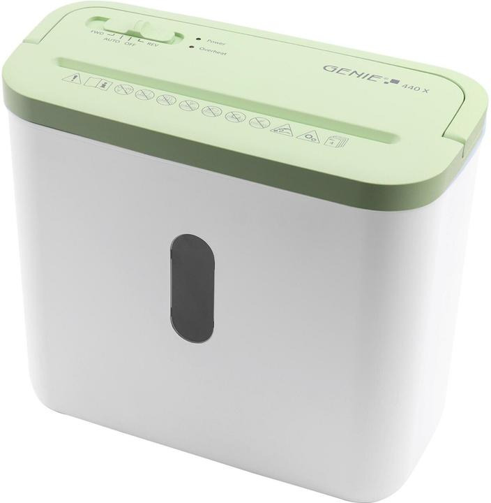 Actual product image Olympia 440X document shredder with particle cut P-4, 4 x 38 mm, up to 4 sheets, white/green (Particle cut)