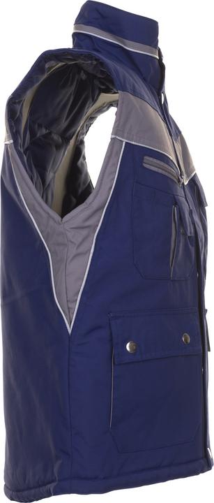 Actual product image Planam unisex winter waistcoat PLALINE navy, zinc size L (L)