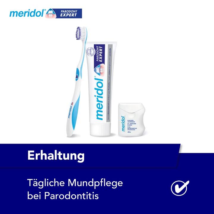 Actual product image Meridol med CHX 0.2 % solution for application in the oral cavity, 300 ml solution (300 ml, Mouthwash)