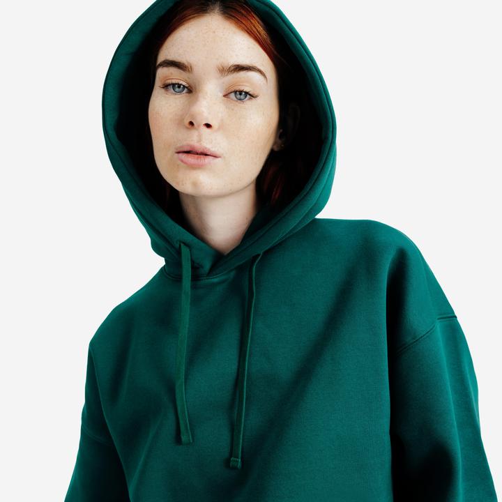 Image du produit Decathlon Sweat à capuche femme, Elementals, vert (XS)