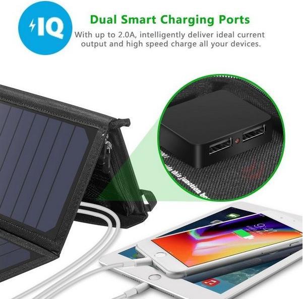 Produktbild Choetech USB-Solarladegerät (19 W, 0.48 kg)