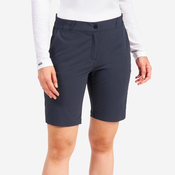 Tribord Shorts Segeln Damen wasserdicht 500 dunkelgrau (31)