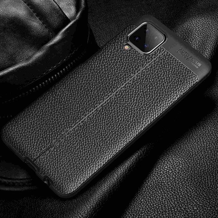 Produktbild Cadorabo TPU Cover Kunstleder Struktur (Samsung Galaxy A12, Samsung Galaxy M12)