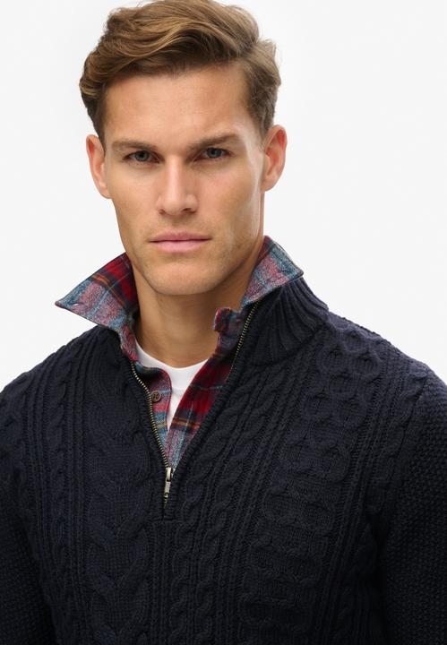 Immagine prodotto Superdry maglia con mezza zip uperdry jacob cable (S)