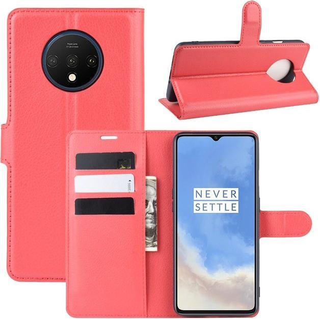 Actual product image MU Classic Litchi Leather Bookcover Series (OnePlus 7T)