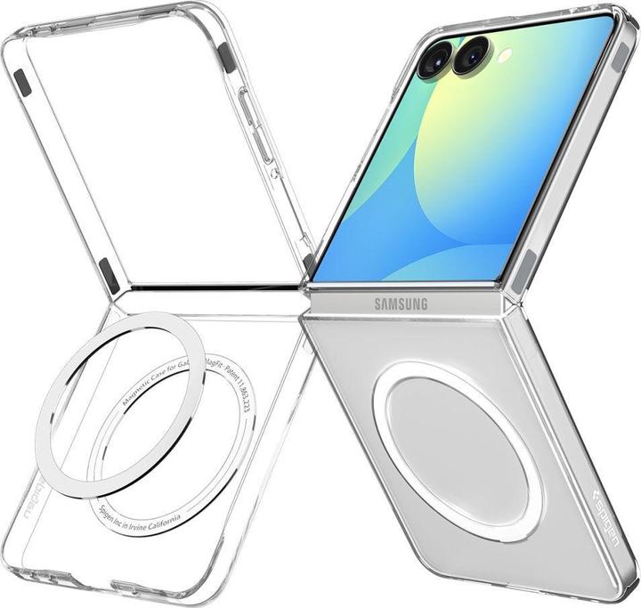 Actual product image Spigen AirSkin Mag MagSafe Case für Samsung Galaxy Z Flip 7 - Klar und Weiss (Samsung Galaxy Z Flip7)