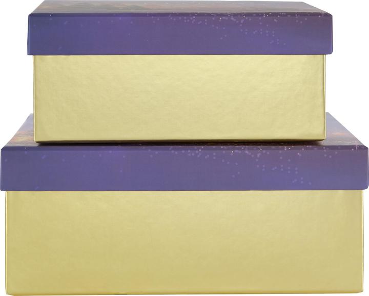 Image du produit Idena Boîtes cadeaux Noël lilas M : 19x8x13 L : 23x9x15cm 2 pièces (Coffret cadeau, 2 x)