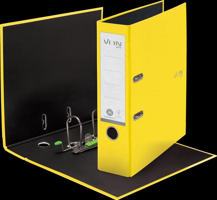 Image du produit von Hallers Classeur 8 cm, Jaune (A4, 80 mm, 1 pièce(s))