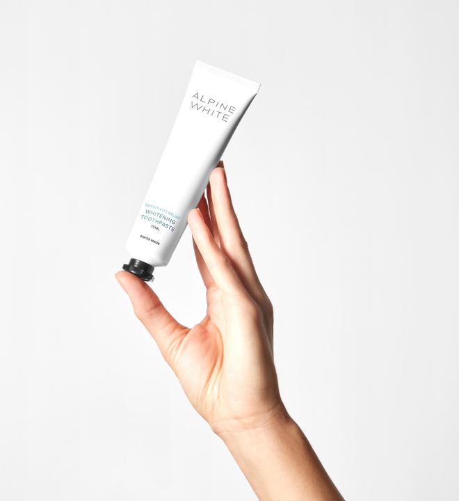 Actual product image Alpine White Whitening Toothpaste Sensitivity Relief Paste (75 ml)