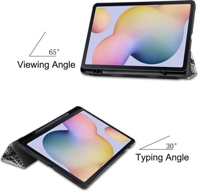 Actual product image MU Style Triple folding cover with pattern (Galaxy Tab S7)