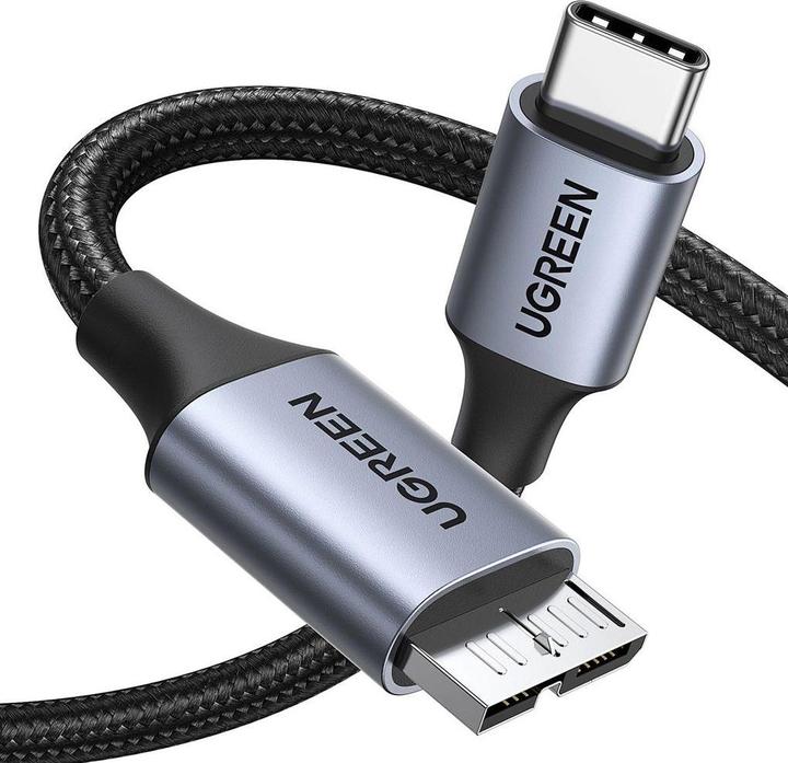 Ugreen Câble USB-C vers Micro USB 15231, 0.5m (gris espace) (0.50 m, USB 3.2 Gen 1)