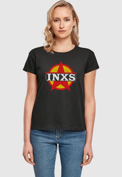 Actual product image Merchcode Ladies INXS - Circle Star Logo Box Tee - 181611 (M)