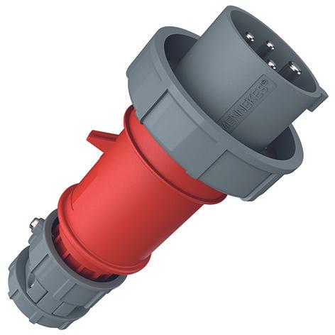 Image du produit Mennekes MEN 3841 Prise PowerTOP 32A 4p 400V avec connecteur. Décharge de traction
