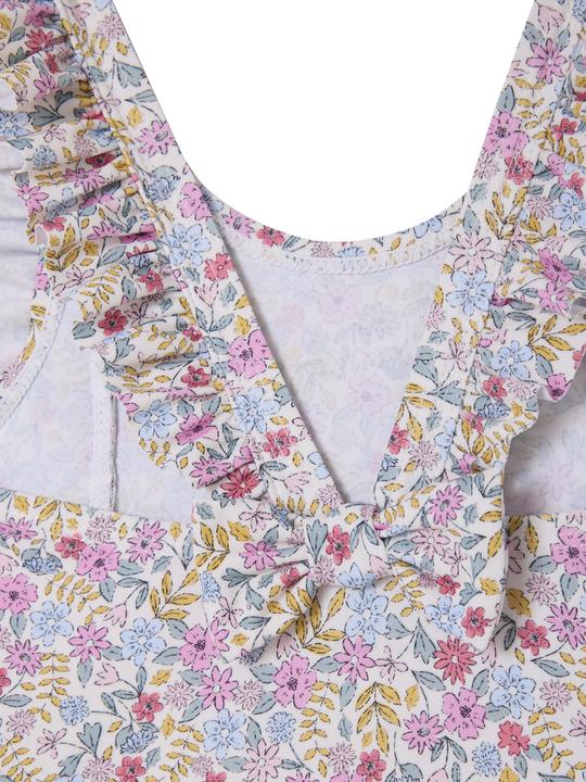 Image du produit Vertbaudet Mädchen Baby Badeanzug mit Volants, Blumenprint (80)