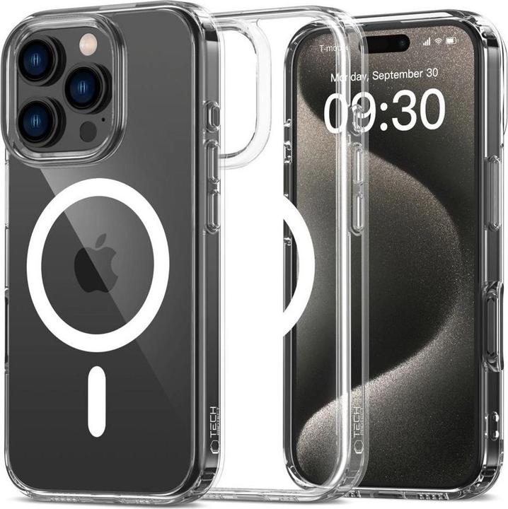 Actual product image Tech-Protect FlexAir Hybrid MagSafe Case for iPhone 16 Pro Max - Clear (Apple iPhone 16 Pro Max)