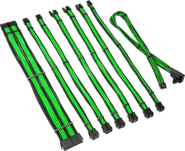 Produktbild Kolink Core Pro Braided Cable Extension Kit 12V-2x6 Typ 2 - Venom Green