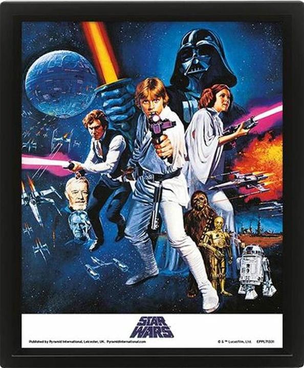 Actual product image Pyramid Star Wars New Hope One Sheet 3d Lenticulaire