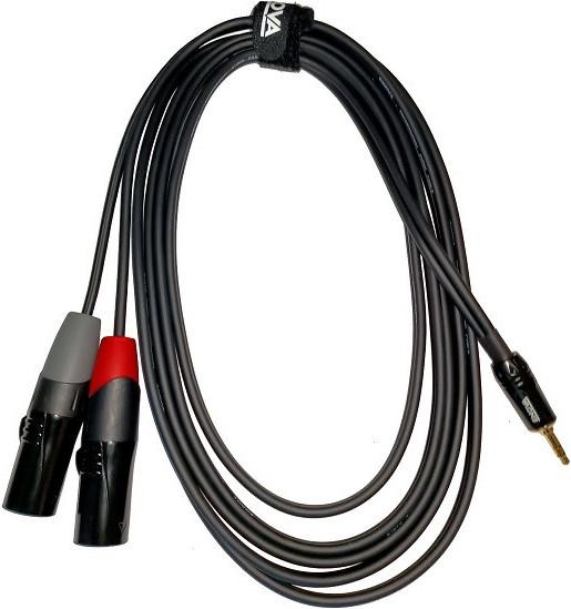 Immagine prodotto Enova Jack plug 3.5mm a 2 x XLR accoppiamento, 3m (3 m)