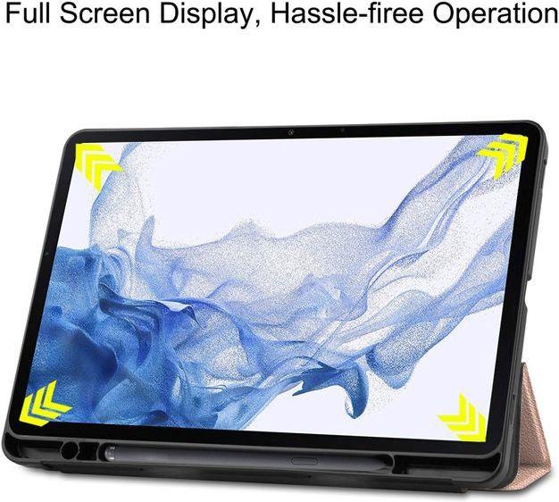 Produktbild MU Classic Dreifach faltbare Leder Hülle (Galaxy Tab S8)