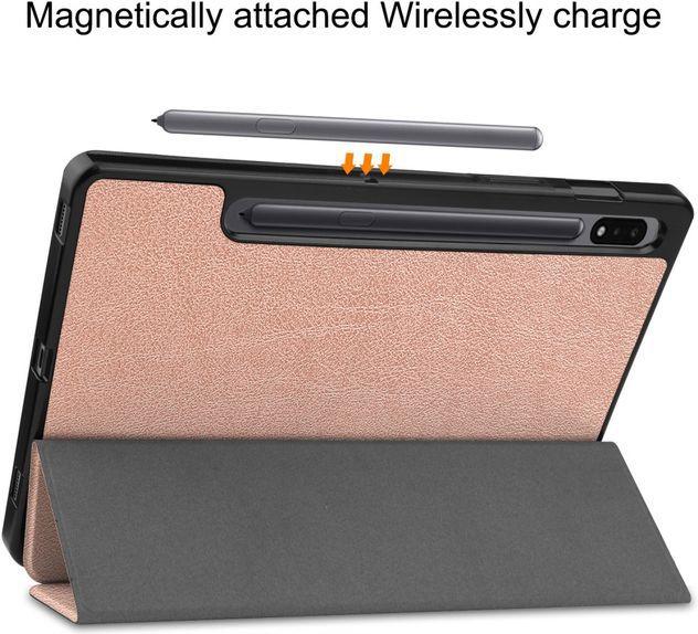 Produktbild MU Classic Dreifach faltbare Leder Hülle (Galaxy Tab S8)