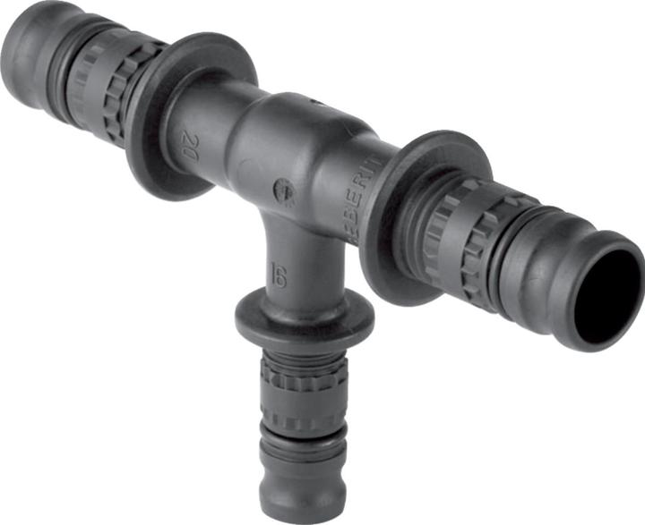 Image du produit Geberit Mepla, raccord à presser, pièce en T, matière synthétique 63 x 32 x 63 mm 627.320.00.5 (Raccord à sertir)