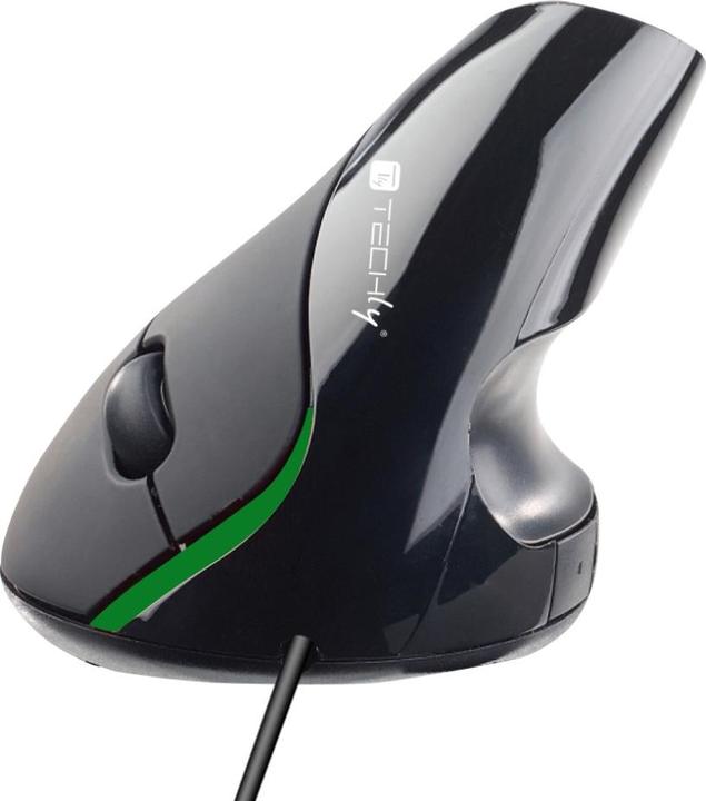 Produktbild Techly USB Ergonomic Vertical Mouse 1000dpi Black (Kabelgebunden)