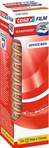 Image du produit tesa 6x tesafilm TRANSPARENT - à forte adhérence - résistant au vieillissement et à la déchirure (25 mm)