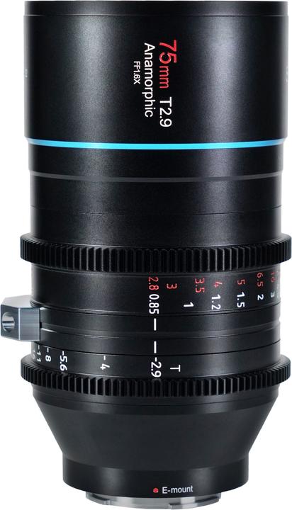 Produktbild Sirui Venus 75mm T2.9 1.6x Full-Frame Anamorphic lens(E mount) (Sony E, Vollformat)