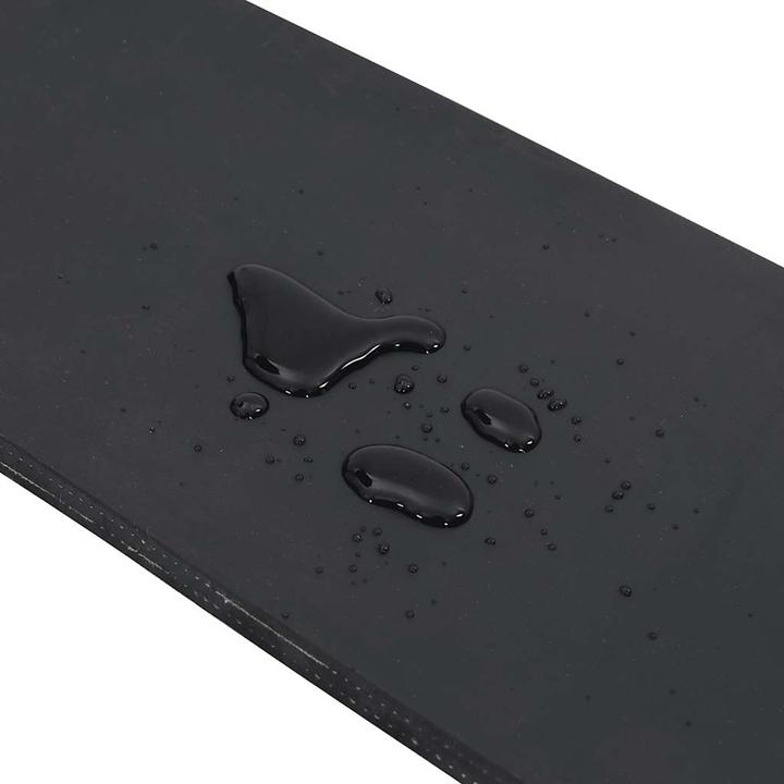 Produktbild VidaXL Schürfleiste Gummi Schwarz 80x15x1 cm Schürfleiste Gummilippe