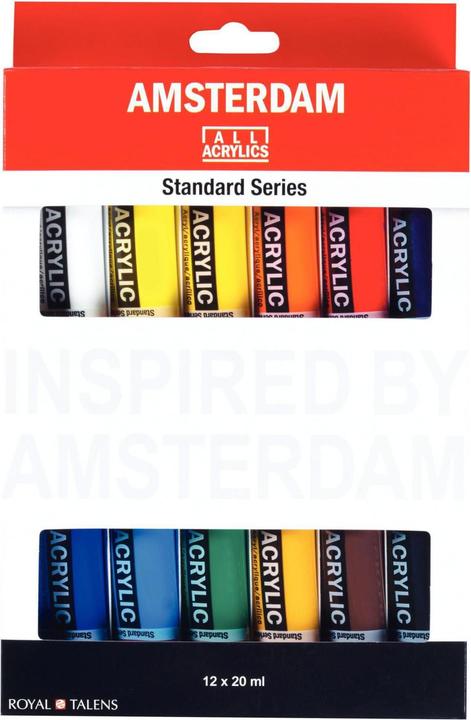 Actual product image Amsterdam Acrylic paint starter set (Multicoloured, 20 ml)
