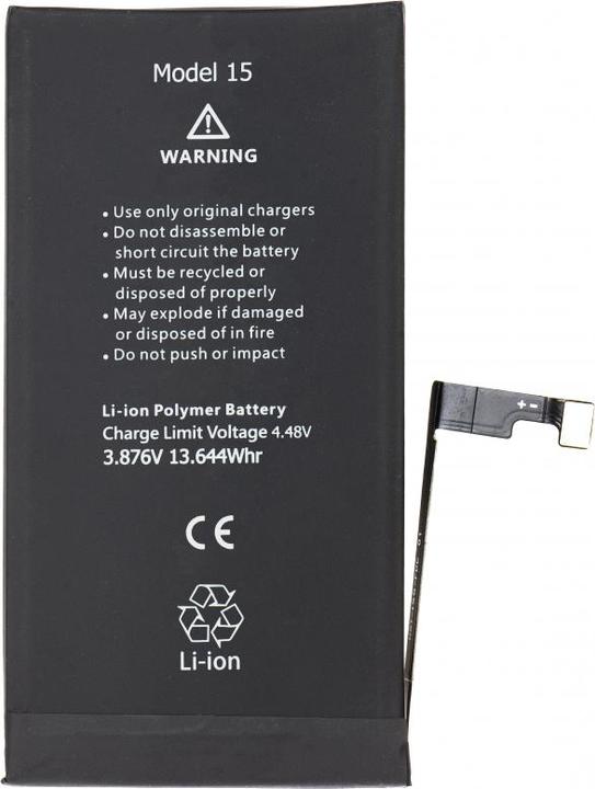 Produktbild Aftermarket Akku für iPhone 15, 3520mAh High Capacity