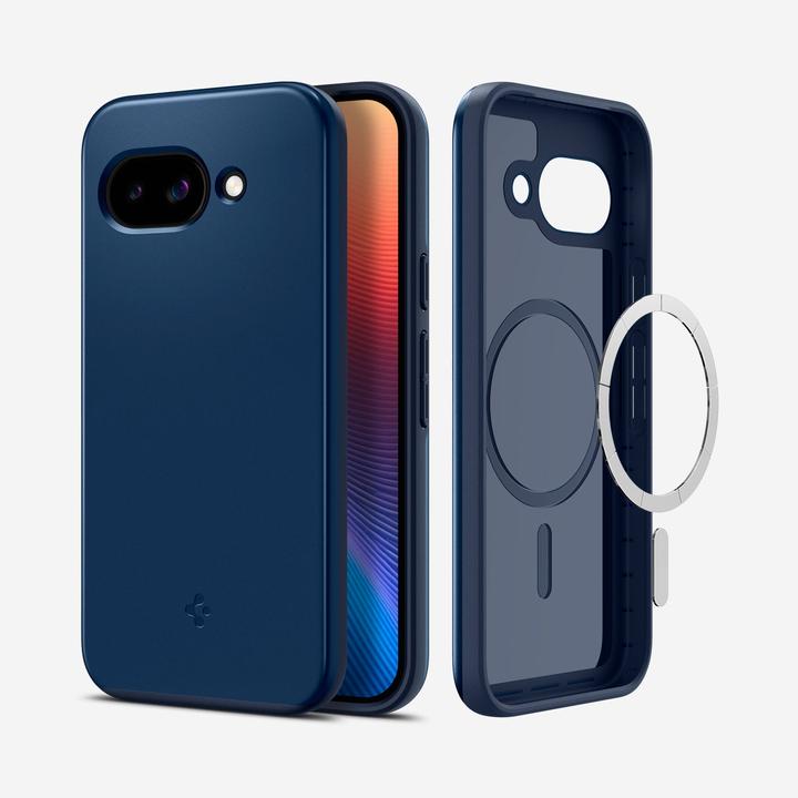 Actual product image Spigen Thin Fit (MagFit) Pixel 9a Case Navy Blue (Google Pixel 9a)