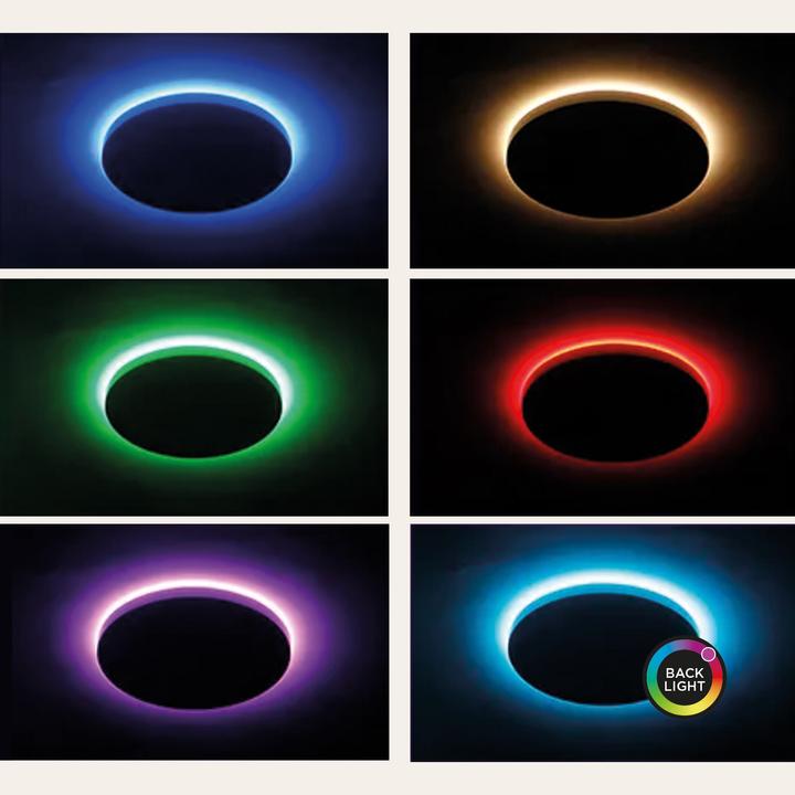 Actual product image KSIX Plafon LED Duo Inteligent Cct-Rgb 24w 42cm (2450 lm)