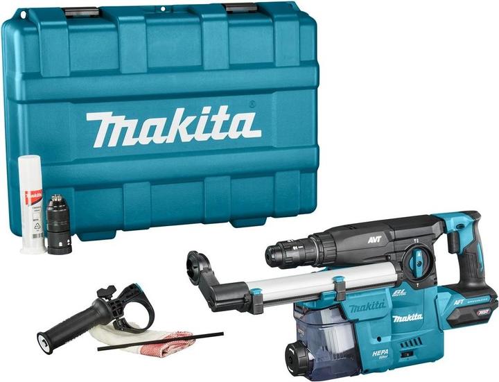 Produktbild Makita HR009GZ02 Kombihammer SDS-Plus mit Staubabsaugung 40V Max ohne Batterien und Ladegerät (Akkubetrieb)