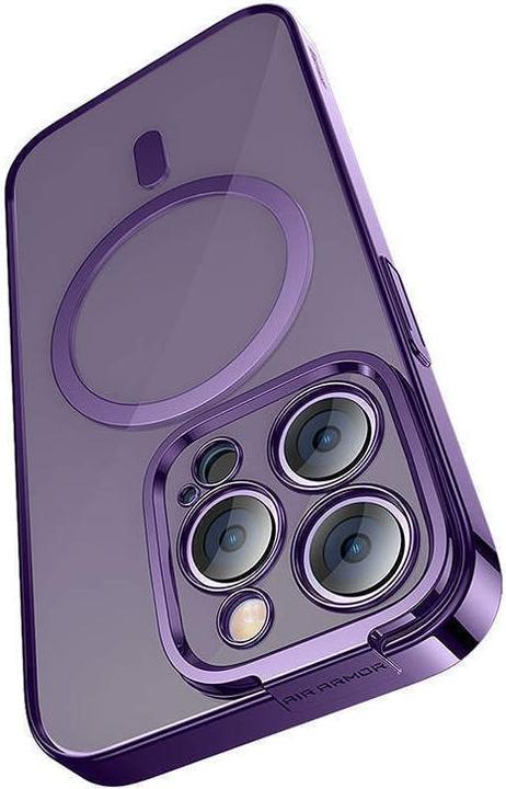 Produktbild Baseus Glitter Magnetic Case for iPhone 14 Pro (purple) + tempered glass + cleaning kit (Apple iPhone 14 Pro)