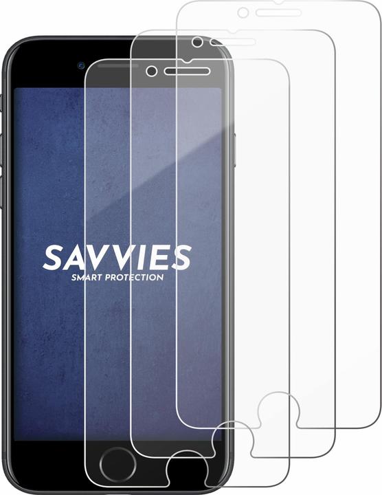 Actual product image Savvies Tempered Glass (3 Piece, Apple iPhone 8, Apple iPhone 7)