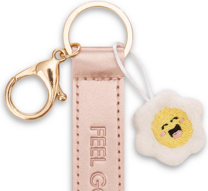 Actual product image Magni NICI Schlüsselanhänger Feel good Kunstlederband mit Blume roségold 10cm