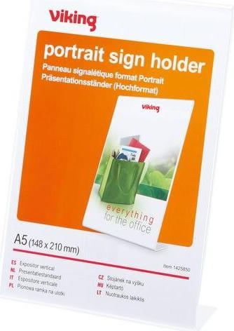 Image du produit Office Depot Présentoir de bureau Oblique A5 Transparent (A5)