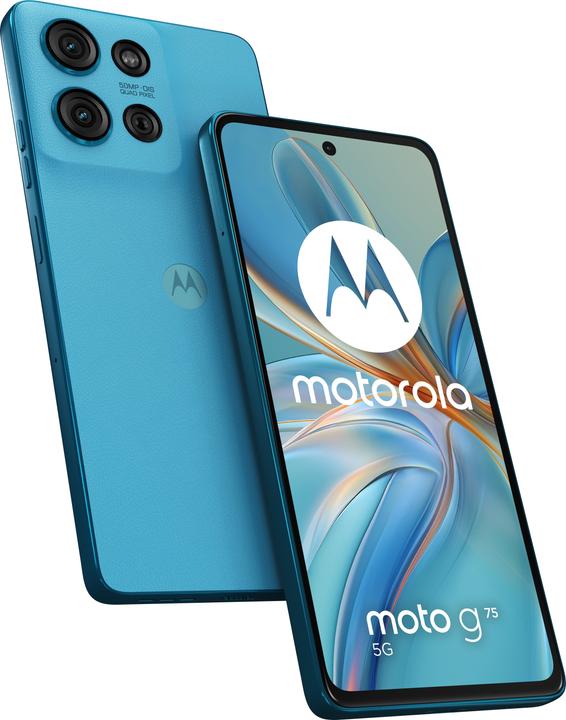 Produktbild Motorola Moto G75 (256 GB, Blue, 6.78", Dual SIM, 50 Mpx, 5G)