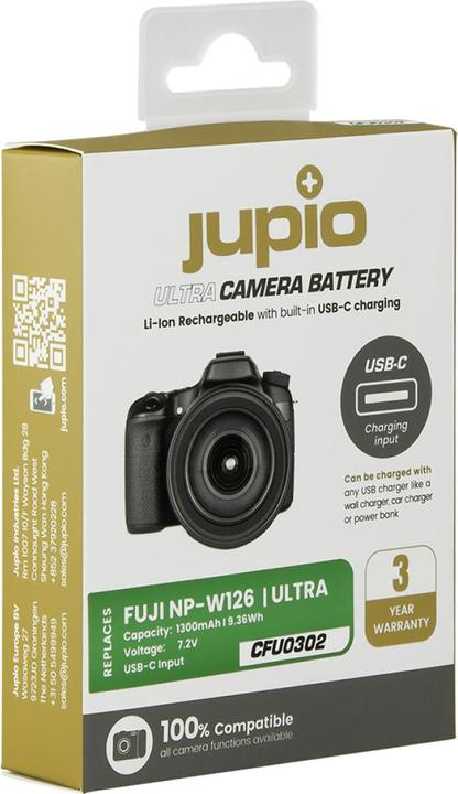 Immagine prodotto Jupio Fujifilm NP-W126S USB-C (Batteria della fotocamera)