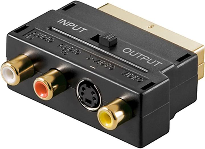 Image du produit Goobay Adaptateur péritel vers audio composite vidéo et S-vidéo, IN/OUT (Commutateur vidéo)