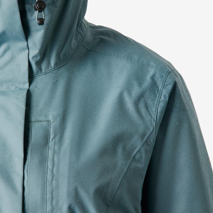 Image du produit Quechua Veste de randonnée imperméable femme, NH500 vert (L)