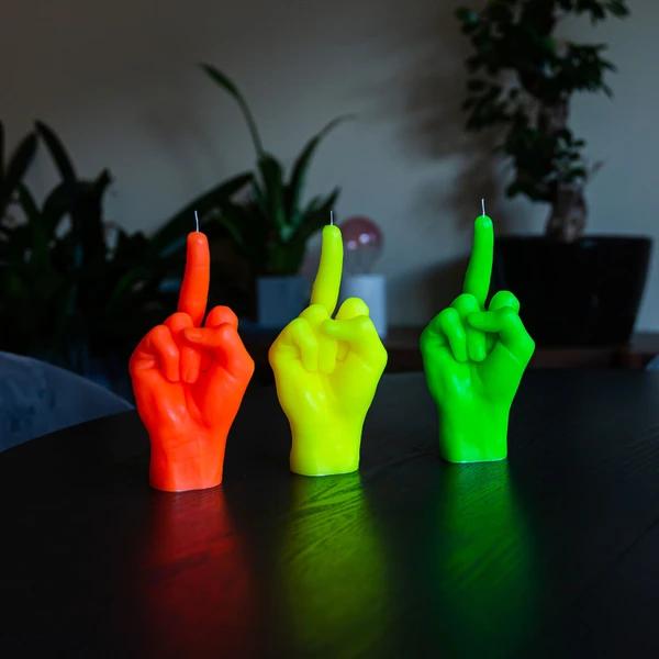 Actual product image Candle Hand F*ck you (1 pcs.)