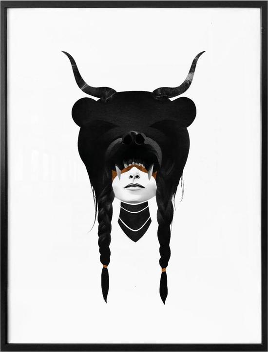 Image du produit Trenddeko Bear Warrior - Guerrière de l'ours (24 x 30 cm)