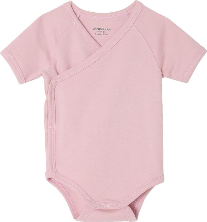 Produktbild Vertbaudet Bio-Kollektion: 3er-Pack Baby Wickelbodys mit kurzen Ärmeln PETIT COEUR (62)