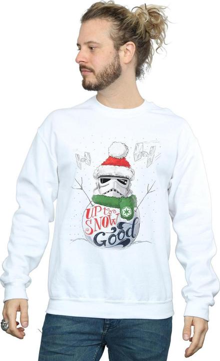 Actual product image Star Wars Mens Stormtrooper Up To Snow Good Sweatshirt (4XL)